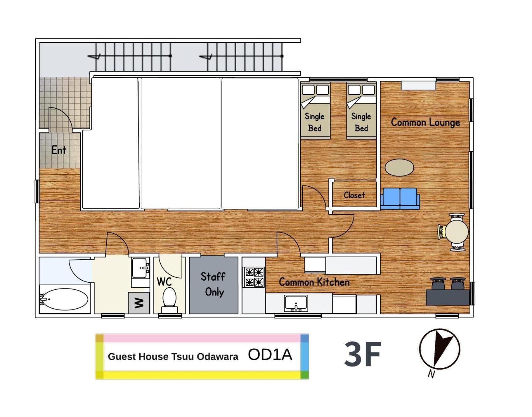 ゲストハウスtsuu小田原 Guest House Tsuu Odawara #Od1 מראה חיצוני תמונה